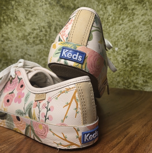 NWOT Keds x Rifle Paper Co. Kickstart Garden Party Pastel Floral Sneakers - Picture 4 of 14